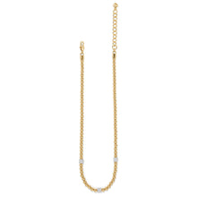 Load image into Gallery viewer, Meridian Petite Gold Beads Station Necklace