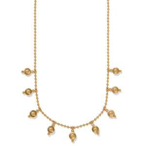 Twinkle Mode Droplet Gold Multi Reversible Necklace