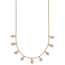 Load image into Gallery viewer, Twinkle Mode Droplet Gold and Crystal Reversible Necklace