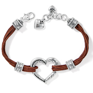 Heritage Heart Brown Bracelet