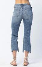 Load image into Gallery viewer, 88518 Judy Blue Cropped High Waisted Chew Hem Bootcut