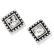 Load image into Gallery viewer, Sparkle Square Mini Post Earrings