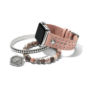 Pretty Tough Heart Pink Sand Smart Watch Band