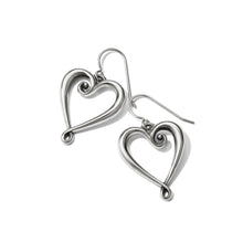 Load image into Gallery viewer, Whimsical Heart French Wire Earrings