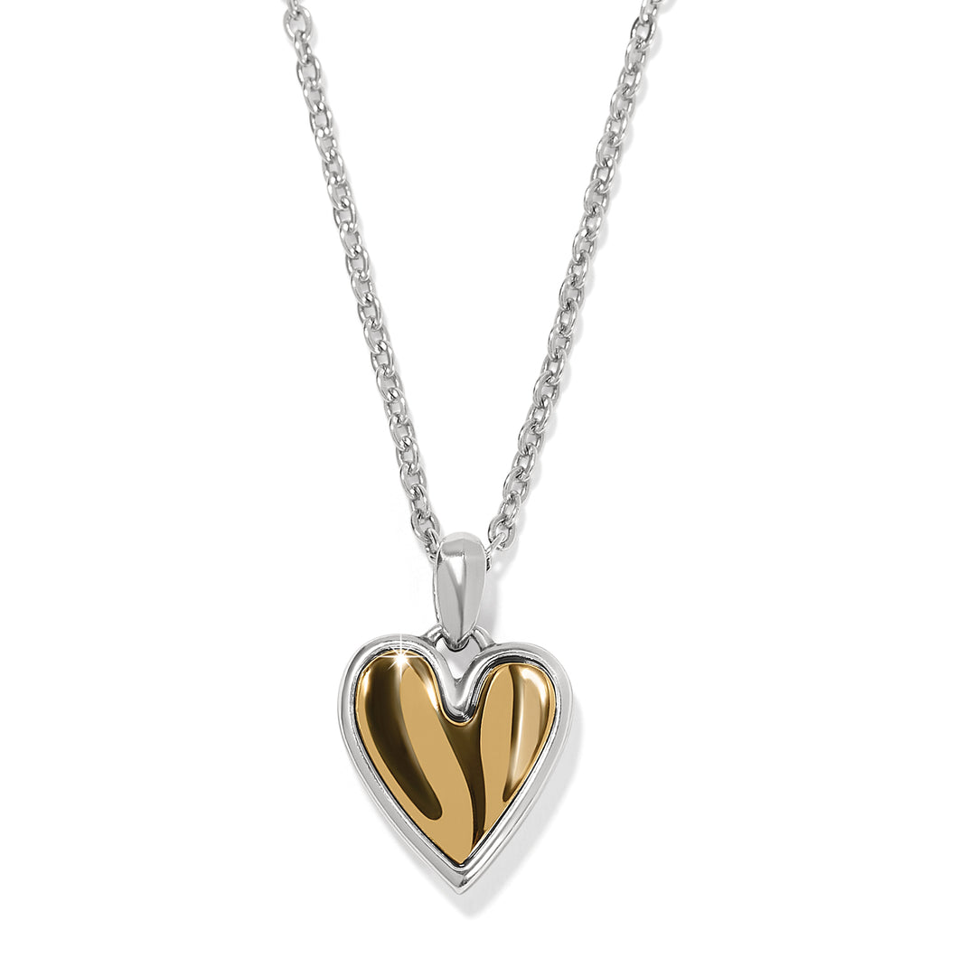 Cascade Heart Charm Petite Necklace