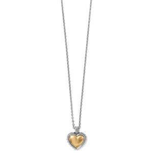 Pretty Tough Bold Petite Heart Necklace
