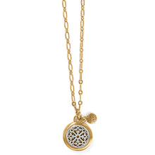 Load image into Gallery viewer, Ferrara Two Tone Luce Small Pendant Necklace