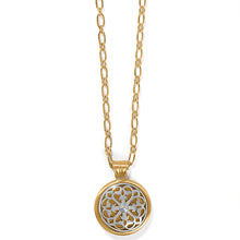Load image into Gallery viewer, Ferrara 2 Tone Luce Large Pendant Necklace