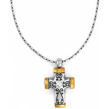 Load image into Gallery viewer, Venezia Petite Cross Necklace