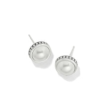 Load image into Gallery viewer, Pebble Dot Pearl Post Earrings