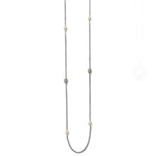 Load image into Gallery viewer, Meridian Pearl 2 Tone Long Necklace