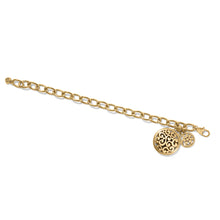 Load image into Gallery viewer, Contempo Medallion Gold Link Bracelet