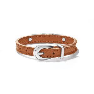 Interlok Braid Bourbon Leather Bracelet