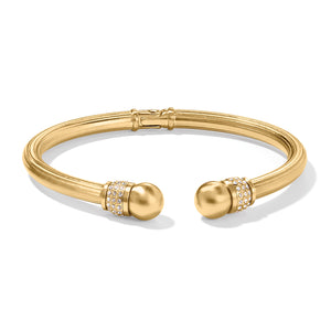 Meridian Open Hinged Gold Bangle