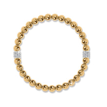 Load image into Gallery viewer, Meridian Petite Gold Stretch Bracelet