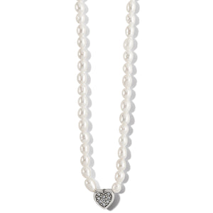 Meridian Zenith Heart Pearl Necklace