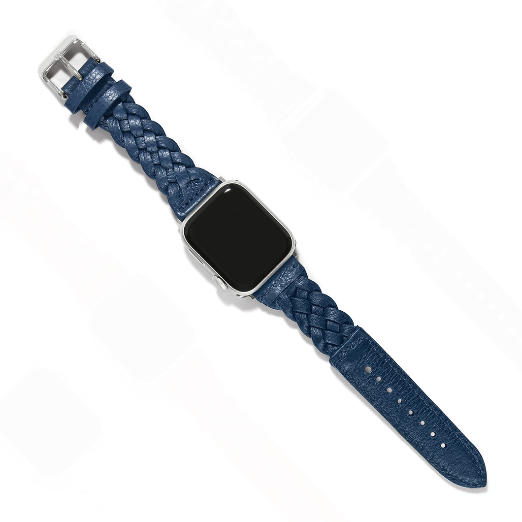 Sutton Braided French Blue Leather Smart Band