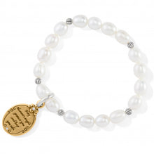 Load image into Gallery viewer, Guardian Angel Pearl Stretch Bracelet