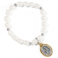 Load image into Gallery viewer, Guardian Angel Pearl Stretch Bracelet