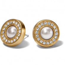 Load image into Gallery viewer, Meridian Pearl Gold Post Earrings