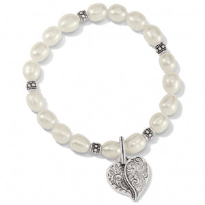 Brighton Ornate Heart Pearl Bracelet