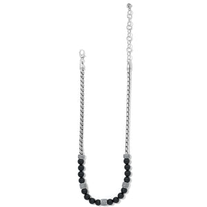 Meridian Black Bead Necklace