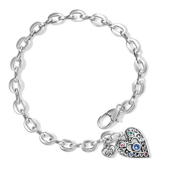 Elora Gems Heart Bracelet