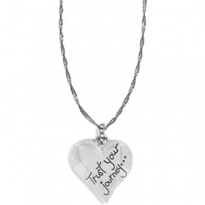Trust Your Journey Heart Necklace