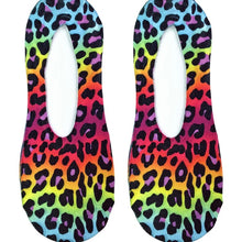 Load image into Gallery viewer, Neon Cheetah Liner Socks