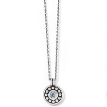 Load image into Gallery viewer, September Pebble Dot Medali Petite Necklace