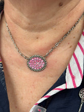 Load image into Gallery viewer, Pink Panache Pink Lotus Delite Oval Necklace