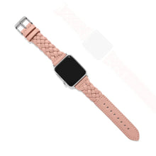 Load image into Gallery viewer, Pink Sand Sutton Braided Leather Smart Watch Band
