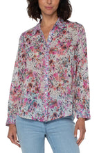 Load image into Gallery viewer, Liverpool Painted Floral L/S Shirt