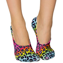 Load image into Gallery viewer, Neon Cheetah Liner Socks