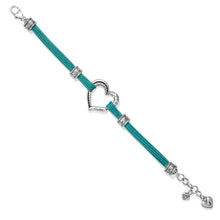Load image into Gallery viewer, Heritage Heart Teal Bracelet