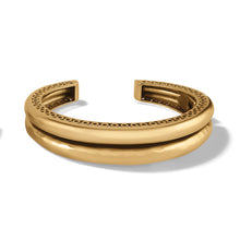 Load image into Gallery viewer, Inner Circle Gold Double Hinged Bangle