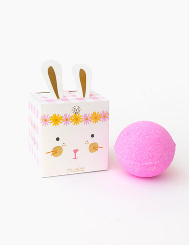 Musee Pink Bunny Boxed Bath Balm