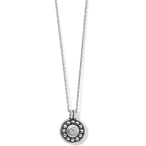 Pebble Dot Medallion Petite Rev Necklace