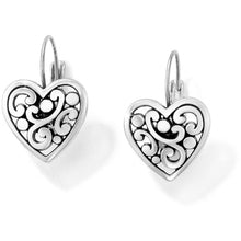 Load image into Gallery viewer, Contempo Heart Leverback Earrings
