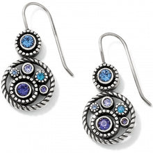 Load image into Gallery viewer, Halo Tanzanite French Wire Earrings
