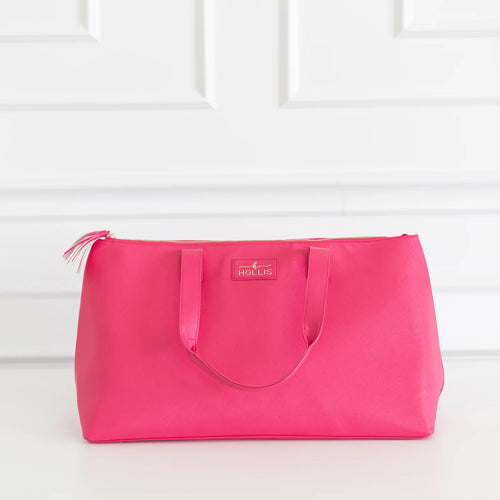Slumber Party Overnighter Bags Hot Pink