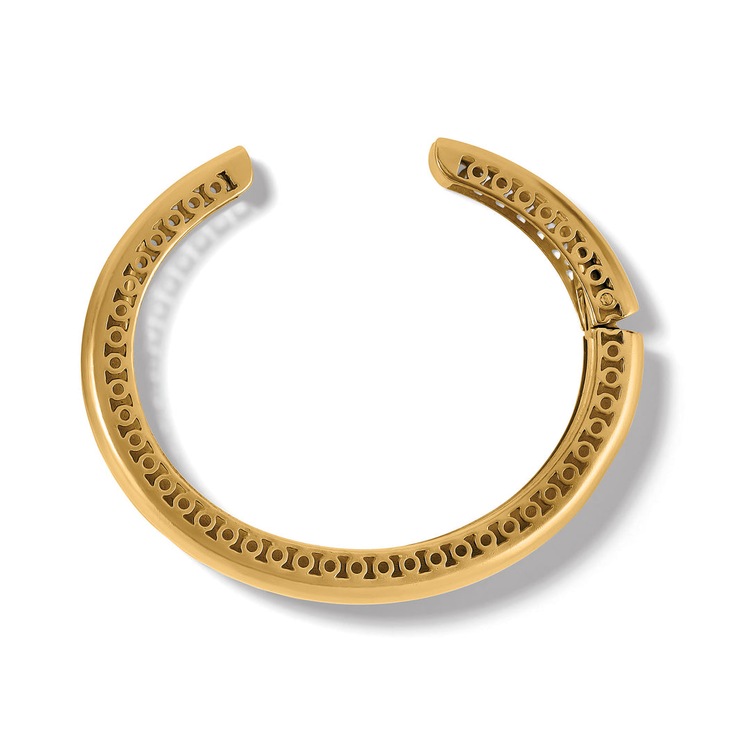 Inner Circle Gold Double Hinged Bangle