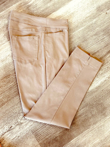 Multiples Truffle Pull-On Ankle Pant