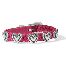 Load image into Gallery viewer, Pink Roped Heart Braid Bandit