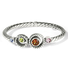 Load image into Gallery viewer, Halo Gems Hinged Bangle