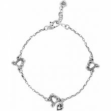 Load image into Gallery viewer, Tuscan Heart Anklet Silver