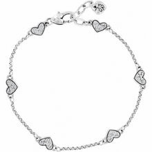 Load image into Gallery viewer, Kiss &amp; Tell Anklet Silver/Stone