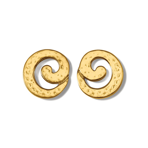 Royale Round Post Earrings